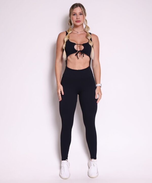 Macacão Fitness Valência Preto